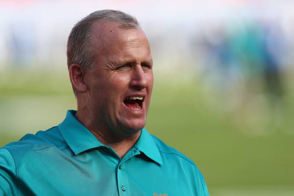 Offensive line coach Jim Turner is no longer with the Miami Dolphins. (Streeter Lecka/Getty Images)